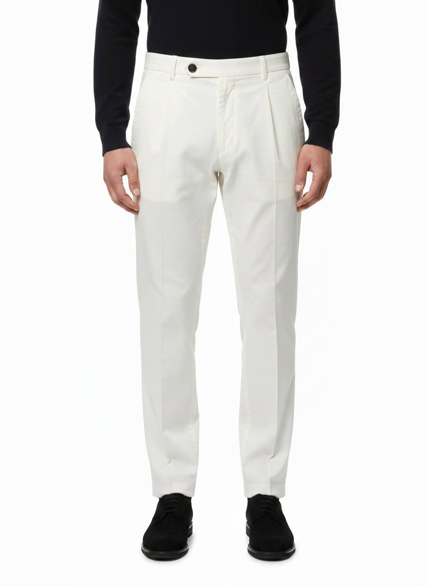 Pantalone BE ABLE Robert 24S-LGZ - Panna