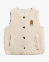 Gilet in pile BARBOUR LGI0228 CR11 - Ecru