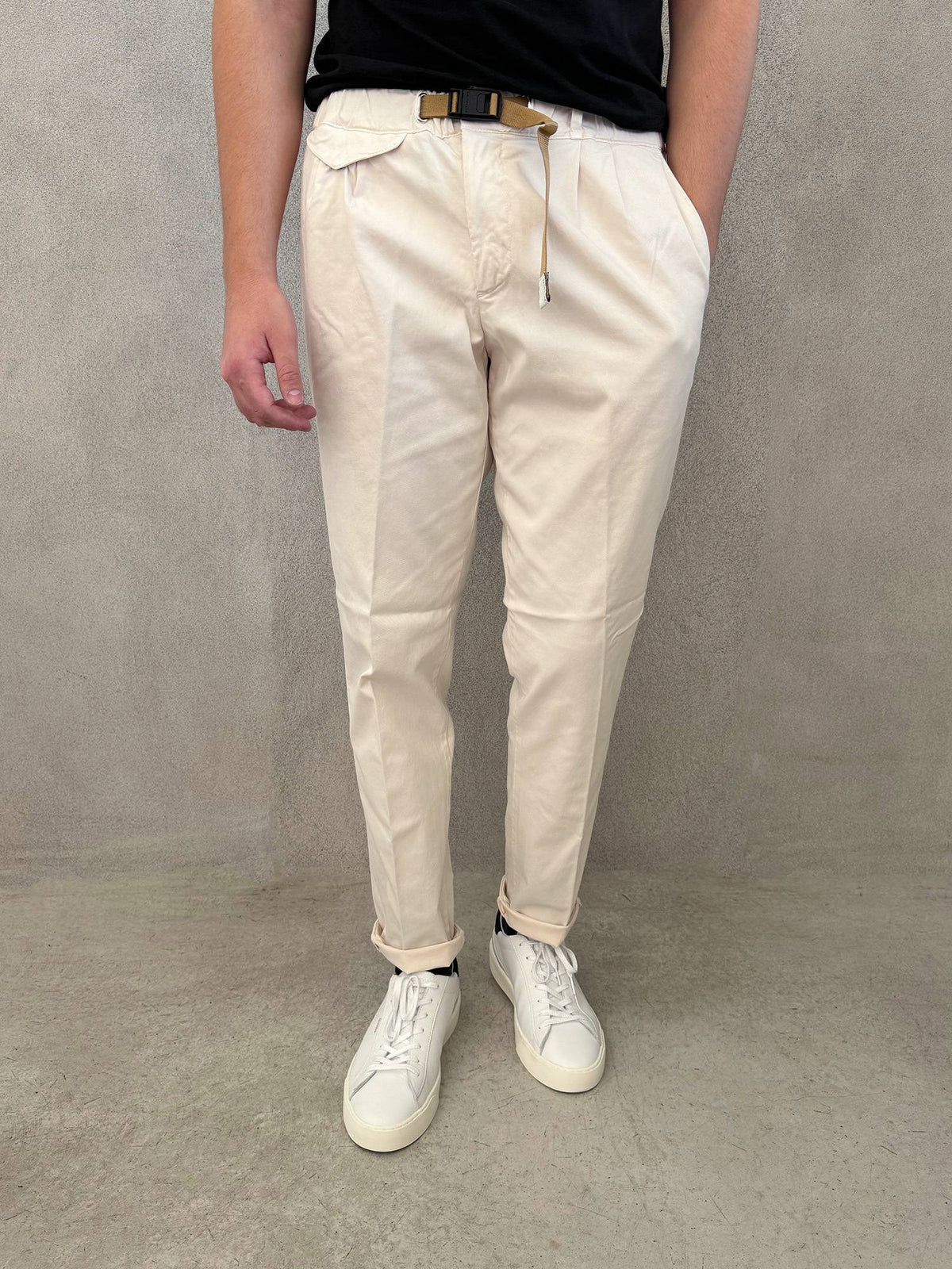 Pantalone lungo WHITE SAND 24WSU12 273 04 - Panna