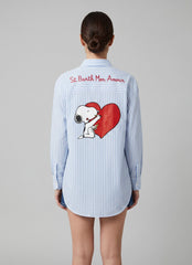 Camicia SAINT BARTH BRIGITTE - 01934L Snoopy Amour