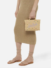 Borsa a mano SAINT BARTH VANITY MINI STRAW 02748L - Strass Multi