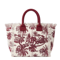 Borsa a spalla SAINT BARTH VANITY 09495L - Bianco/Bordeaux