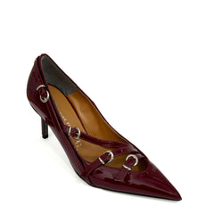 DIVINE FOLLIE 1622 Bordeaux Patent Pumps