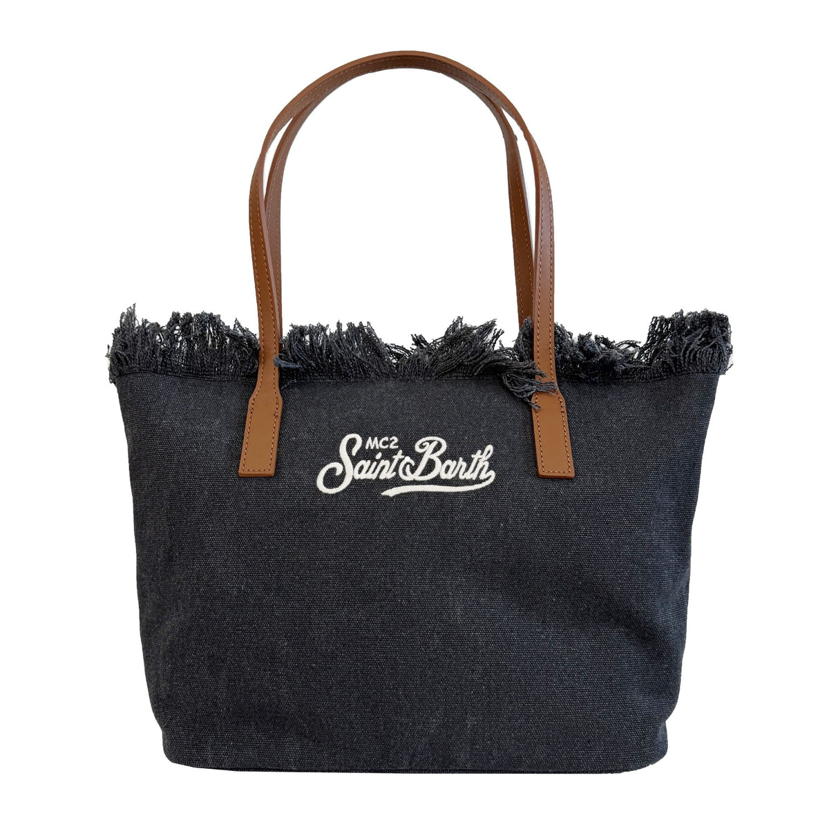 City Bag Mid Fringe SAINT BARTH 01740L - Canvas