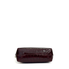 Borsa a spalla SAINT BARTH ALINE BAG - Croco Bordeaux 00510I