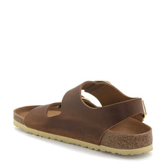 Birkenstock slipper 1024067 Milano Big Buckle Cognac
