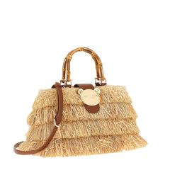 Borsa a mano RUE MADAM Riad Fringes Basket - Natural