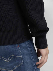 Pullover cotone costine REPLAY UK4722.000.G23788. 067 - Blu