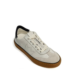 Sneaker LEATHER CROWN T - CFG 23101 - Bianco/Nero