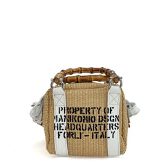 Borsa MANIKOMIO Aviator's Kit AN6505-1 BB Capri - White