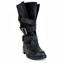 Biker DIVINE FOLLIE 649 - nabuck Nero