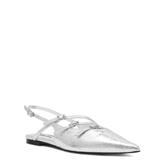 Ballerina STEVE MADDEN CIANNA - Silver Crinkle