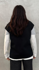 Gilet over GLAMOURETTE G36311 - Nero