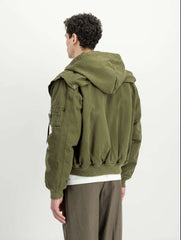 Giubbotto ALPHA INDUSTRIES CWU-45/P D-Tec Hood - Dark Olive