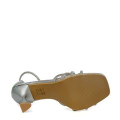 Sandalo con tacco FRANCESCO MILANO G19-04T - Argento