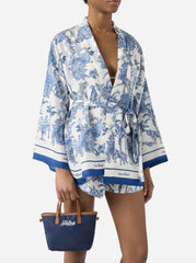 City Bag Mini Nylon SAINT BARTH 01823L - Blu