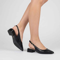 Slingback FRANCESCO MILANO E08-01A - Nero
