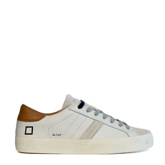 Sneaker D.A.T.E. HILL LOW CALF - White/Cuoio