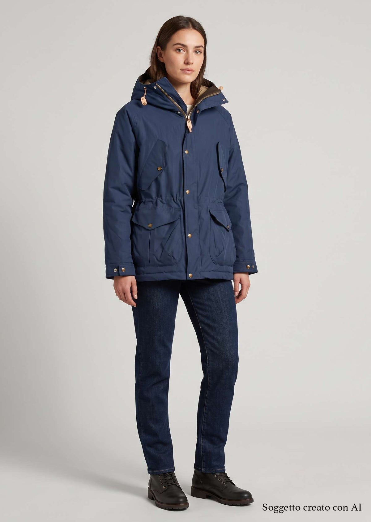 Parka Fisherman MANIFATTURA CECCARELLI 7026-AV - Navy