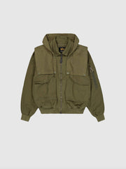 Giubbotto ALPHA INDUSTRIES CWU-45/P D-Tec Hood - Dark Olive