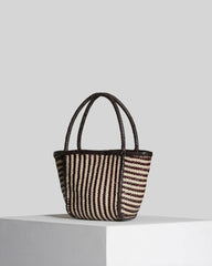 Borsa VIPERA RUBY STRIPES - Ivory/Fog/Barolo
