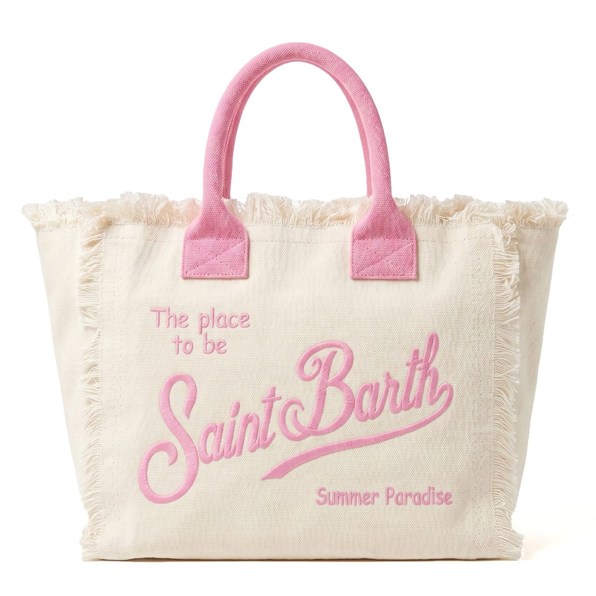 Borsa a spalla SAINT BARTH VANITY 09476L - Panna/Rosa