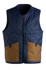 Gilet MANIFATTURA CECCARELLI 6920 - Navy/Tan