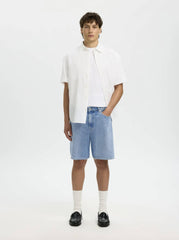 Bermuda SELECTED Summer Loose 16100124 - Denim