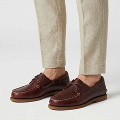 Scarpa da barca TIMBERLAND Classic Boat - Burgundy Full Grain 0A2Q9X EIW
