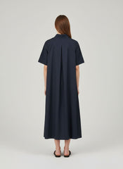 Abito manica corta lungo ECOALF MARTINA DRESS - Dark Navy