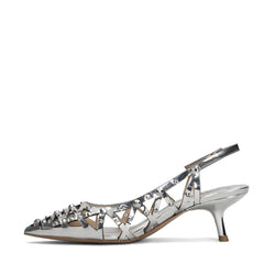 Slingback ASH BIZZARRE Mirror Leather - Silver