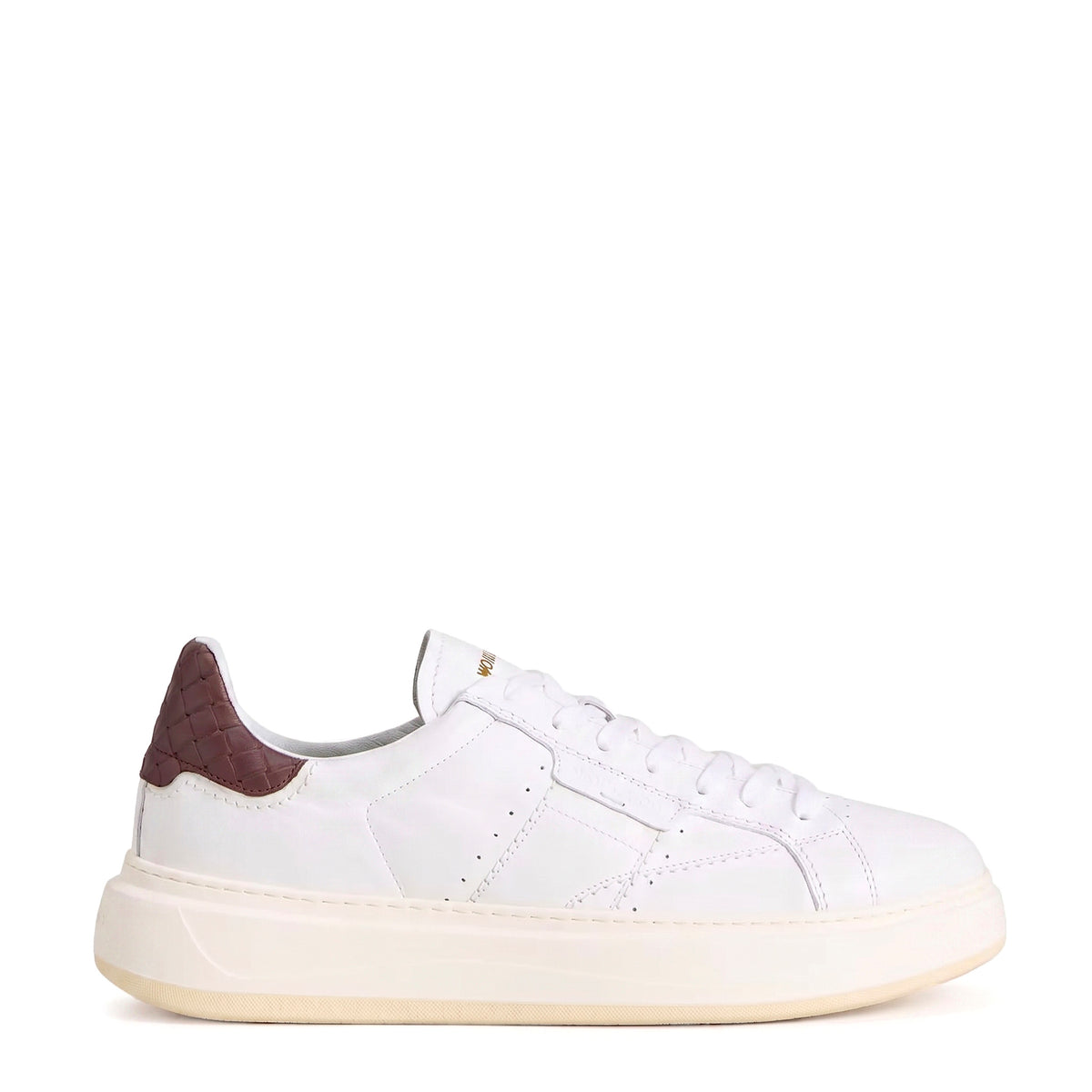 Sneaker WOOLRICH Arrow Calf - Bianco/Testa di moro