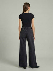 Jeans CYCLE Asia mid rise wide leg - Nero