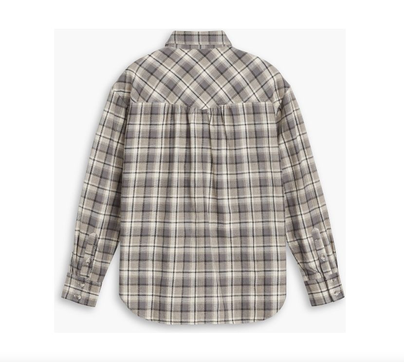 Camicia western vintage a quadri, manica lunga da uomo con bottoni - Italia