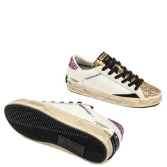Sneaker CRIME LONDON DISTRESSED 25006 - Bianco/Oro