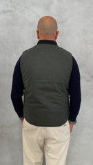 Smanicato BLEEKER Wool Check Reversible Owl 5020 - Green