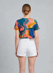 Short denim GCDS - White