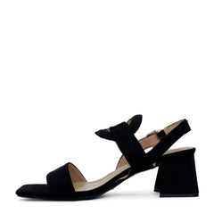 Sandalo con tacco FRANCESCO MILANO J30-01C - Nero