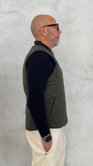 Smanicato BLEEKER Wool Check Reversible Owl 5020 - Green