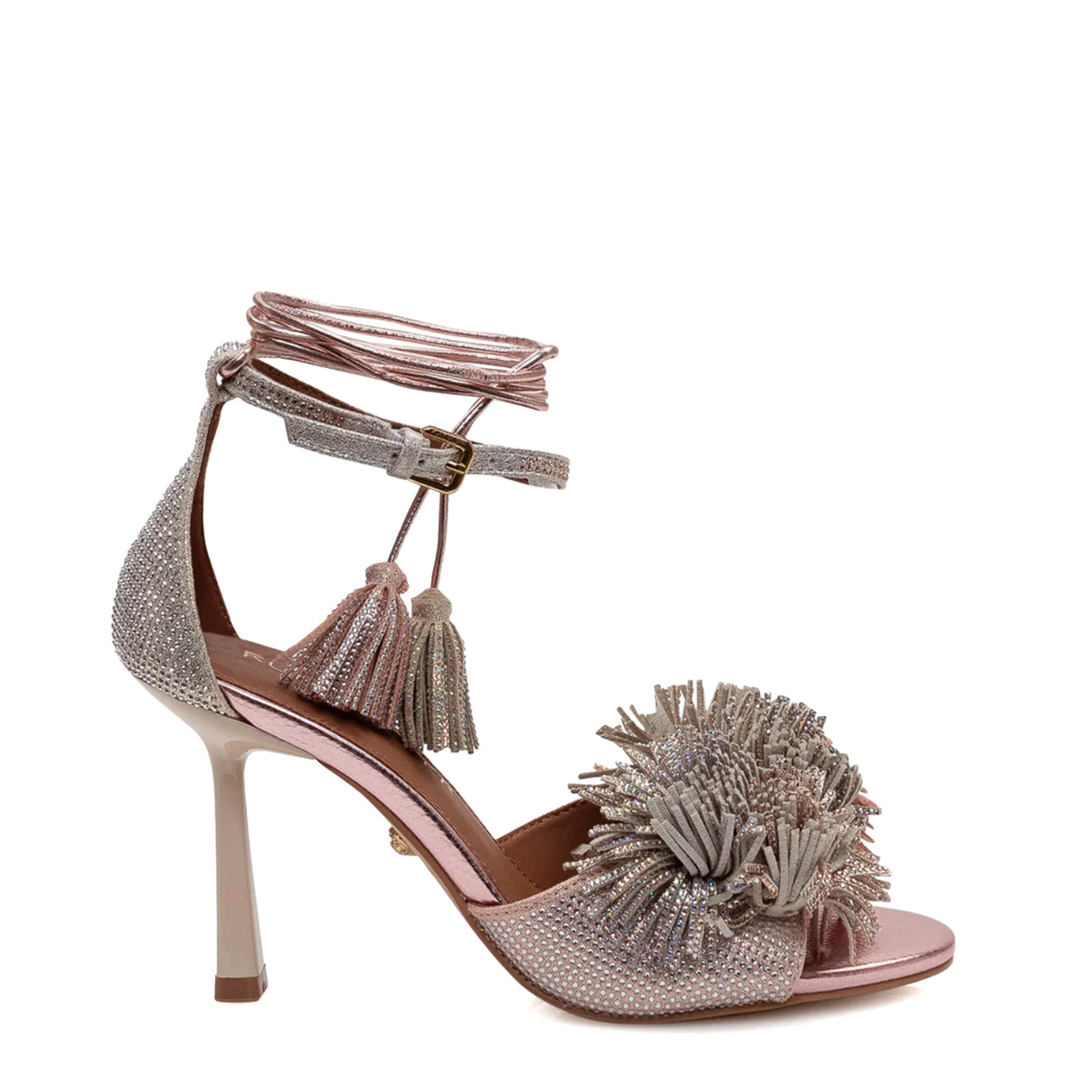 Sandalo con tacco KURT GEIGER Pom Pom - Metal