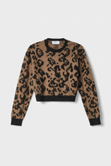 Pullover crop GAELLE PARIS GAABW07189 - Maculato