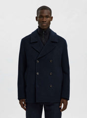 Cappotto SELECTED Wool Blend 16098265 - Sky Captain