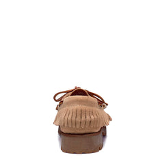 Mocassino SEBAGO Ranger Suede Fringe Woman 731252W - Beige Camel