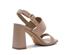 Sandalo con tacco STEVE MADDEN WENDIE - Suede Taupe