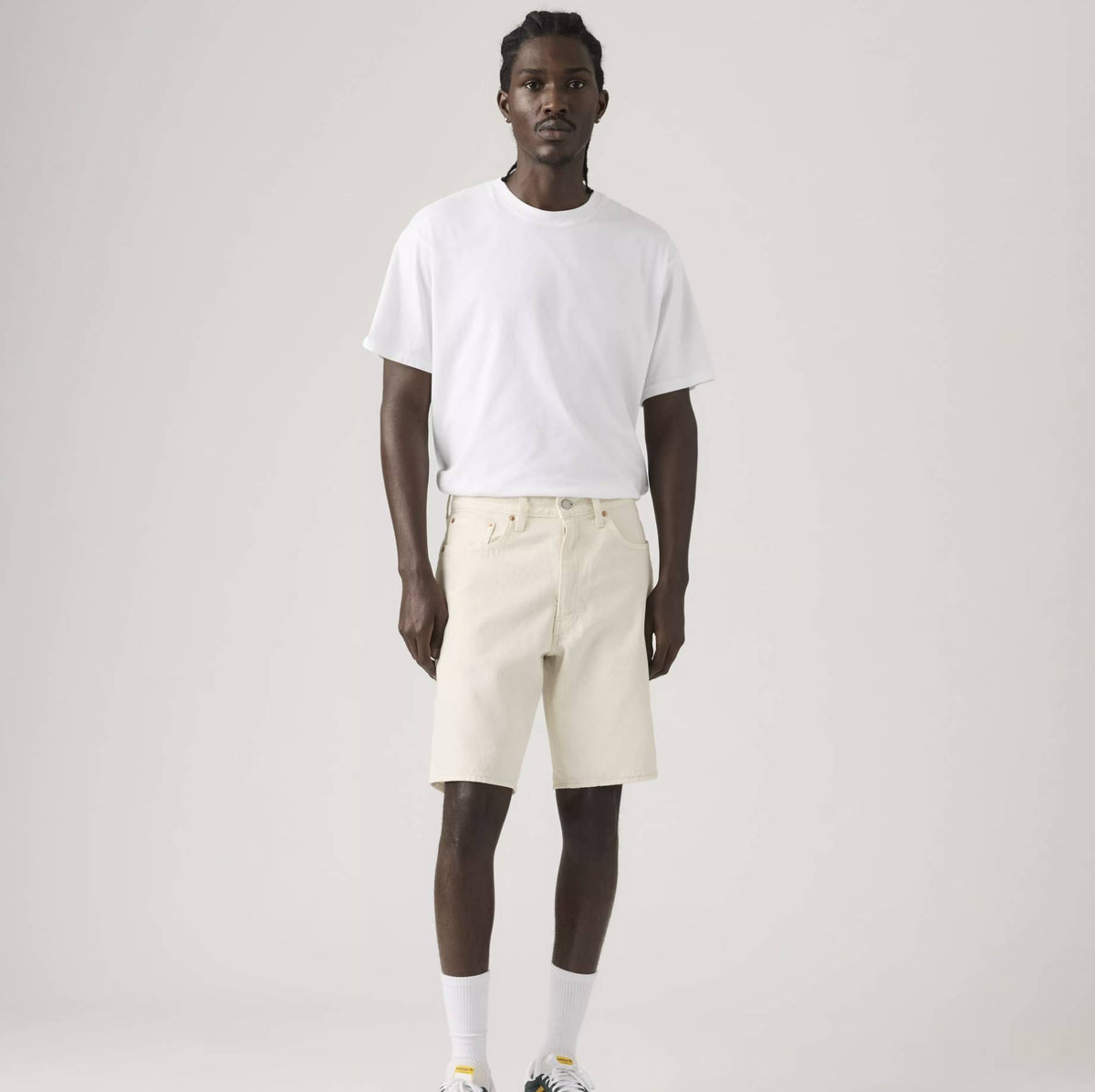Bermuda LEVI'S 468 Loose Short A8461-0040 - Ecru Bone Shorts
