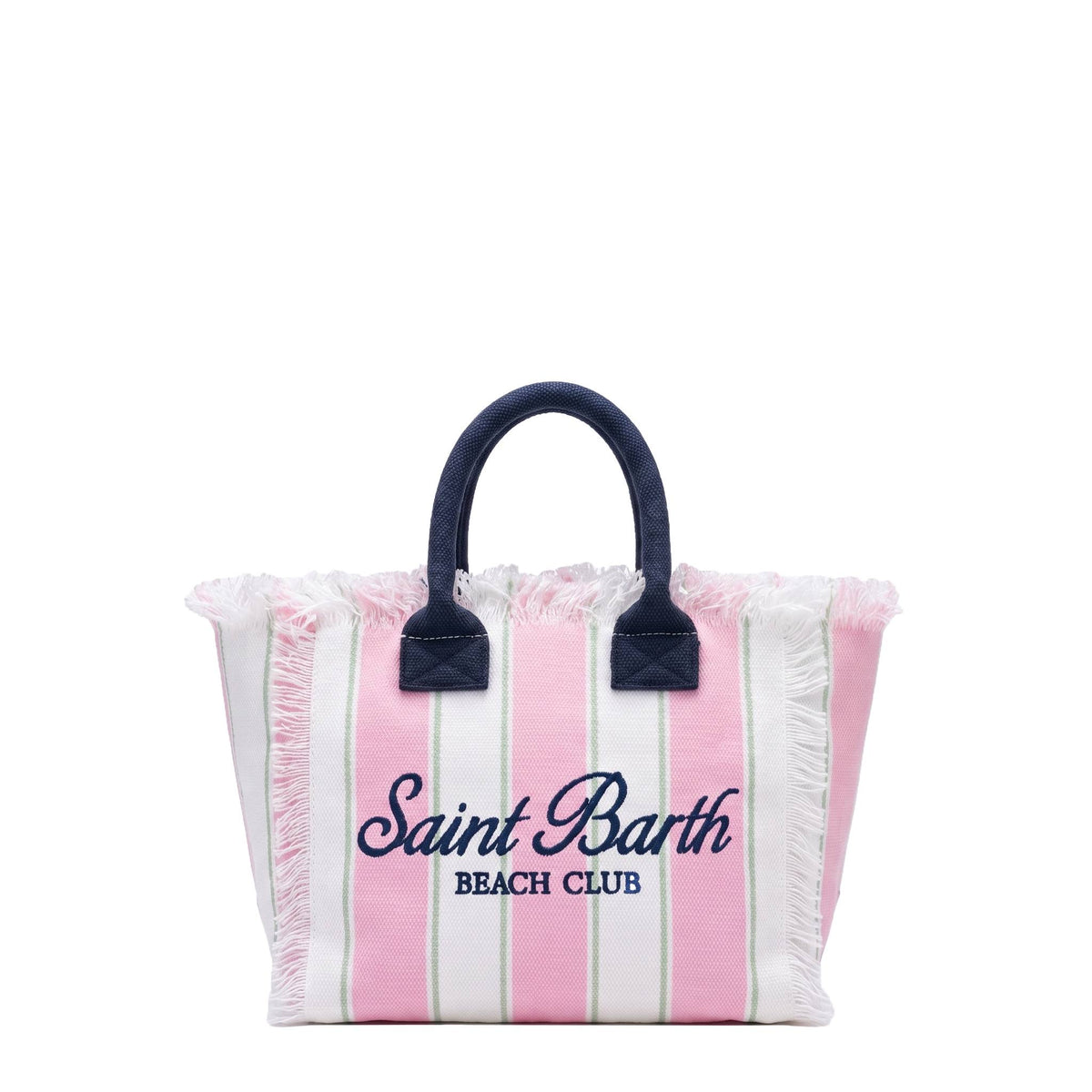 Borsa a mano SAINT BARTH COLETTE 02598L - Beach Stripes Bianco/Rosa