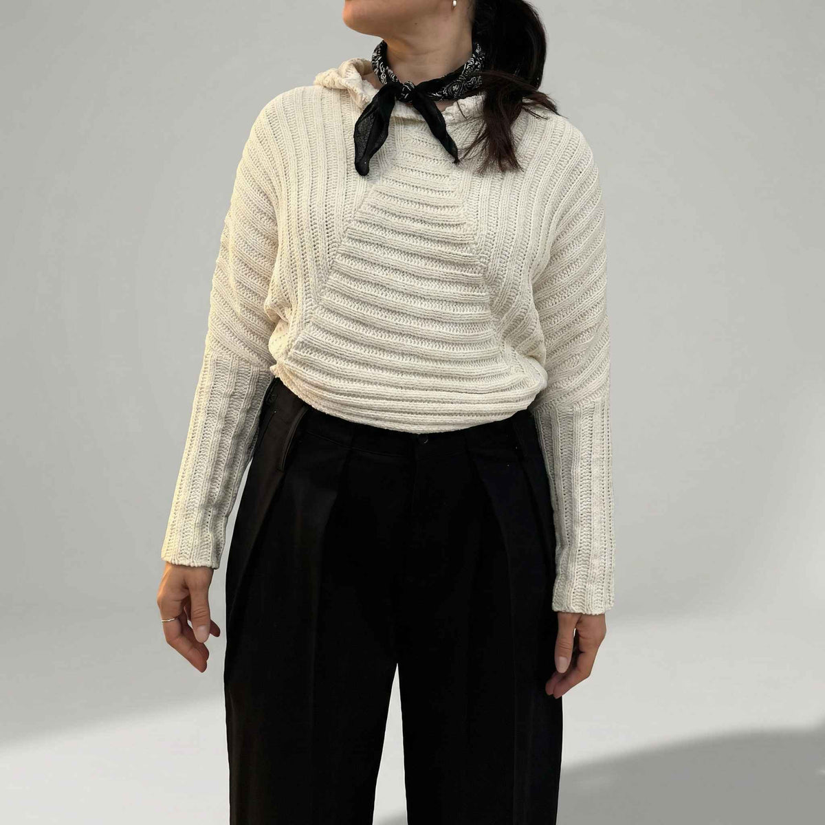 Pullover cappuccio REPLAY DK3907.000.G22926. 412 - Bianco