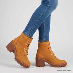 Stivale con tacco TIMBERLAND STONE HEIGHT TB0A5S49754 - Wheat