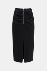 Gonna midi con zip WEILI ZHENG PG04 - Black