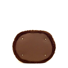 Secchiello LA CARRIE ANDROMEDA Fur Bucket 152M-EM-306-TBS - Brown